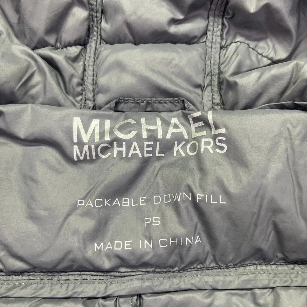Michael Kors Packable Down Puffer Coat Hooded Lightweight Jacket‎ PS Boho Grunge